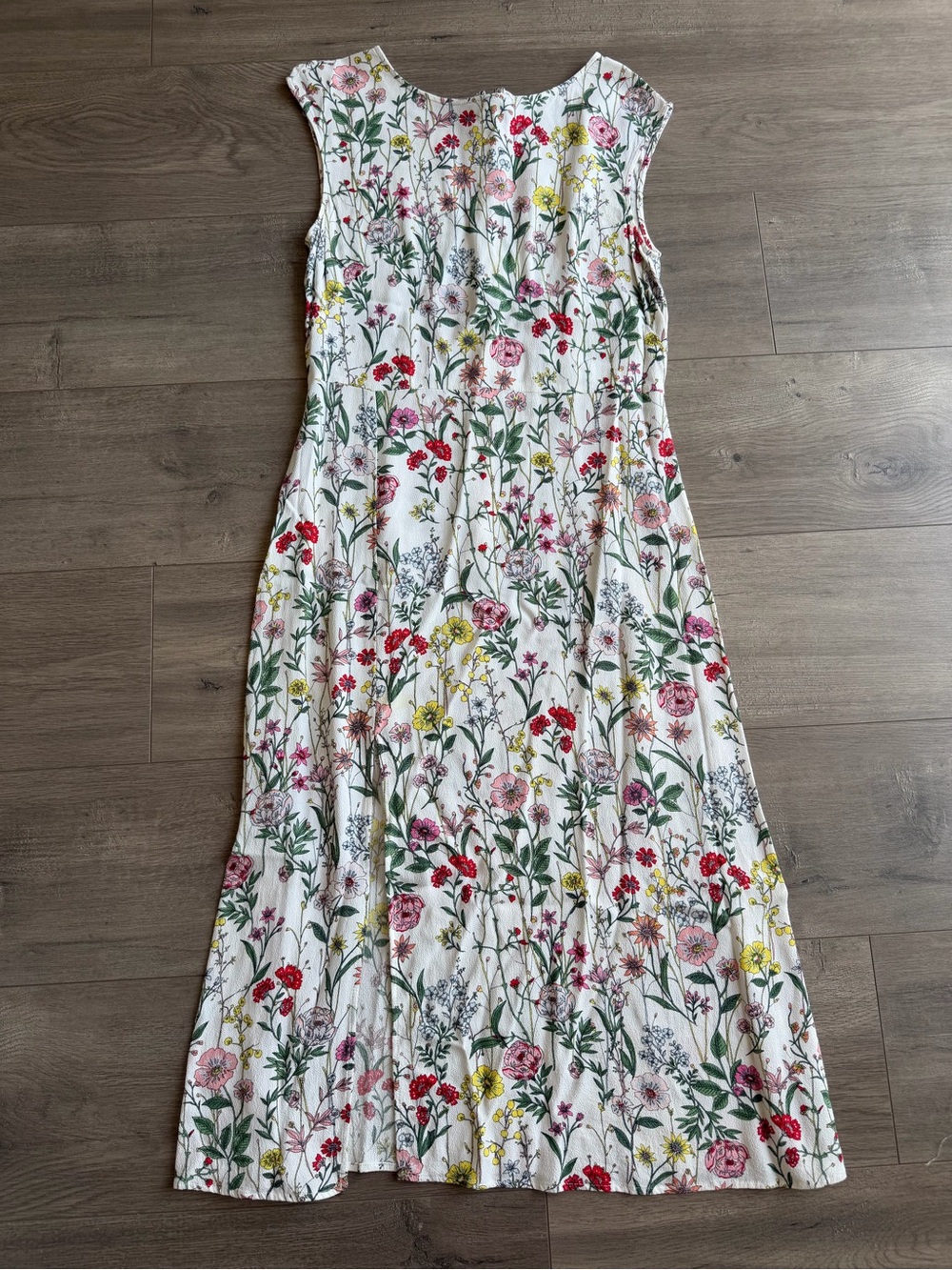Loft Floral midi dress - size 6